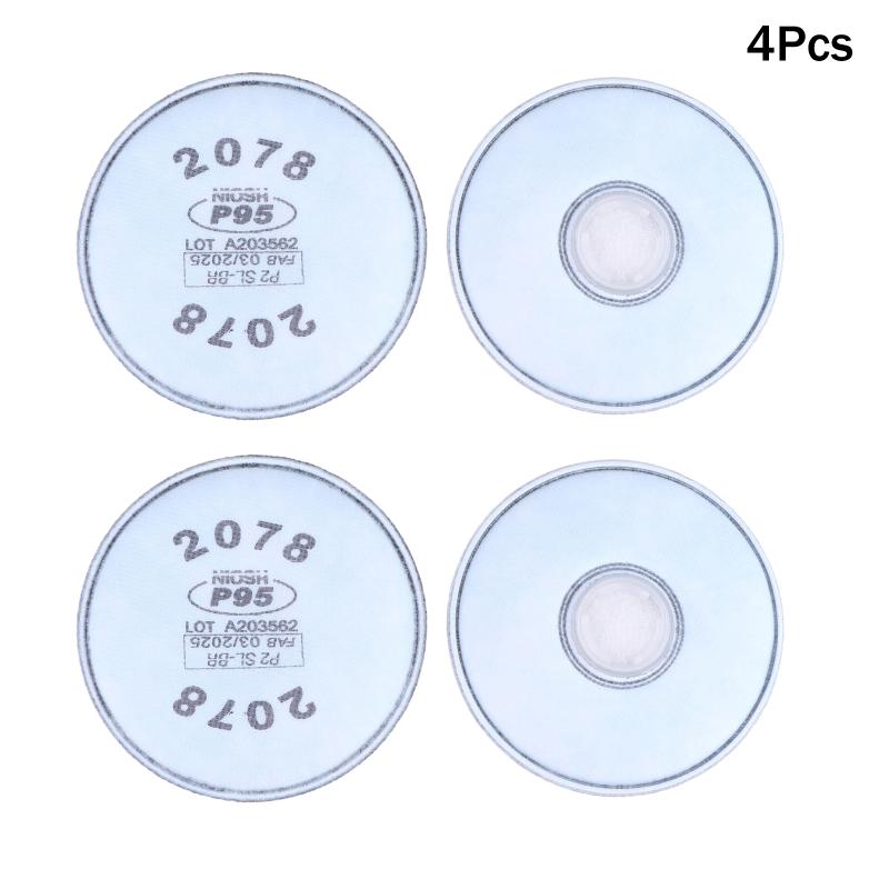 2/4/10 шт. Многоразовая полумаска Газовый респиратор 2071/2078 Противоаэрозольный фильтр для сварки, покраски, пыли и органических паров газа