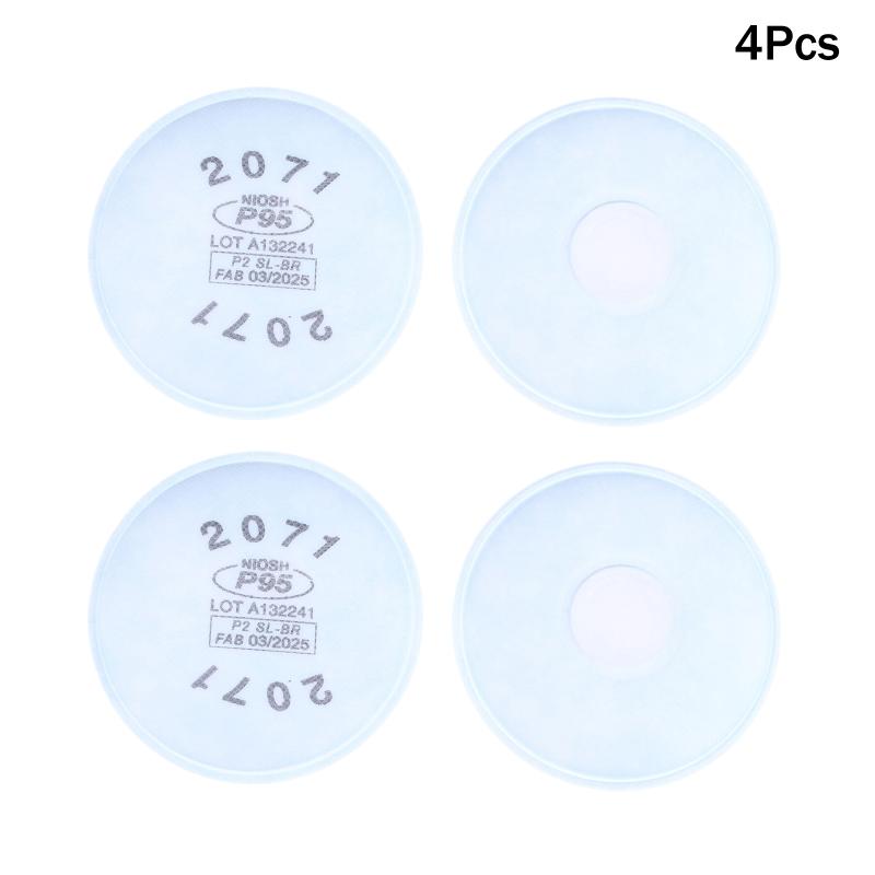 2/4/10 шт. Многоразовая полумаска Газовый респиратор 2071/2078 Противоаэрозольный фильтр для сварки, покраски, пыли и органических паров газа